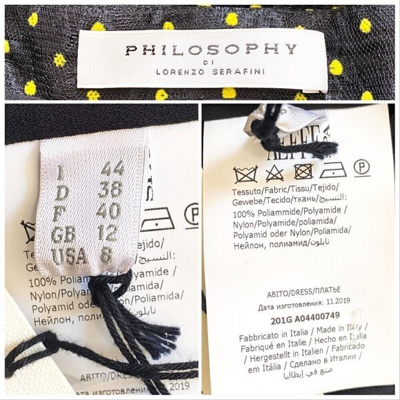 Philosophy Di Lorenzo Serafini Polka Dot Strapless Mini Dress, 8, New with tag - Picture 6 of 15